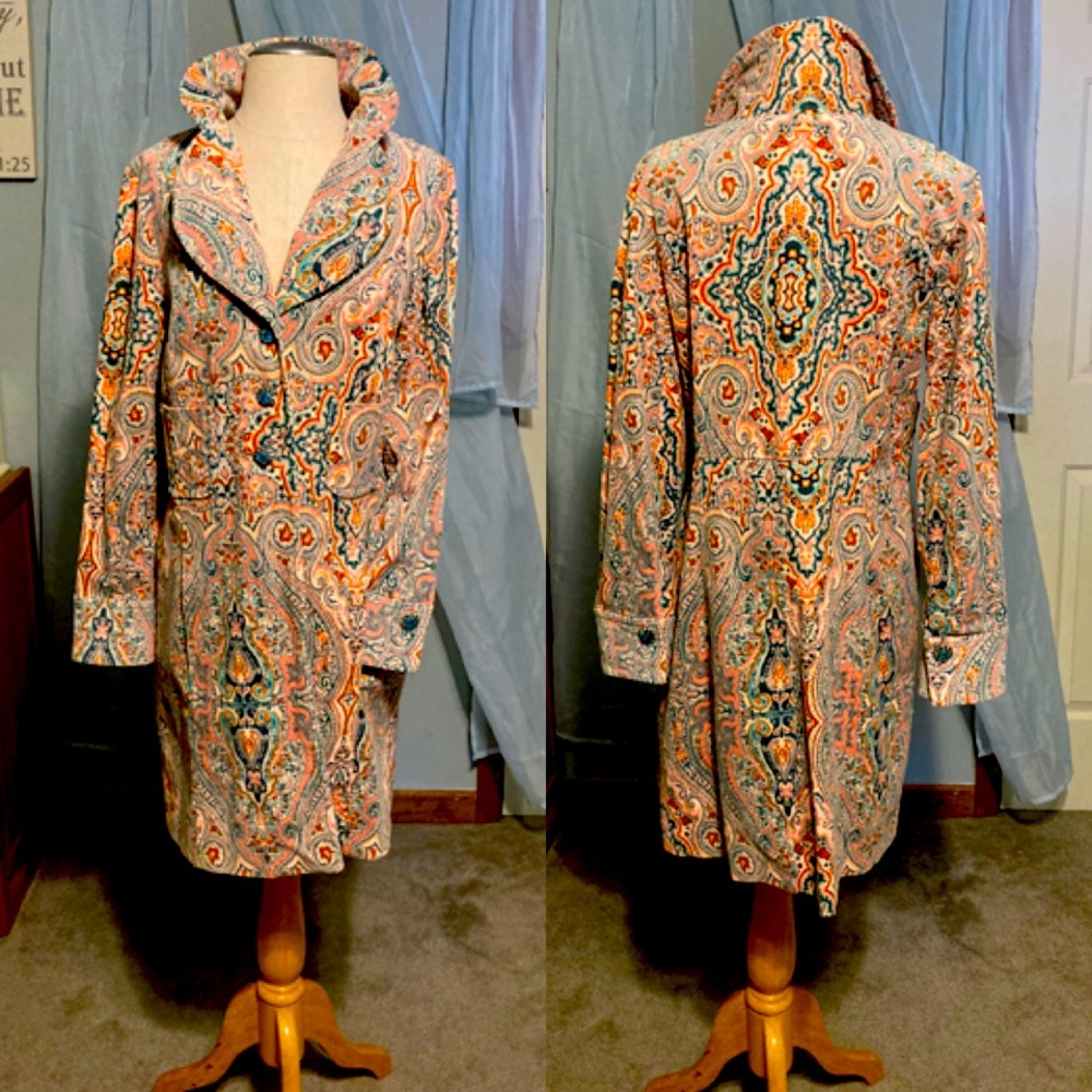 Ivy Jane Corduroy Tuxedo Cut Long Jacket